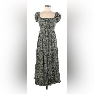 Sozy Juniper Midi Dress - Gray Paisley Size Medium